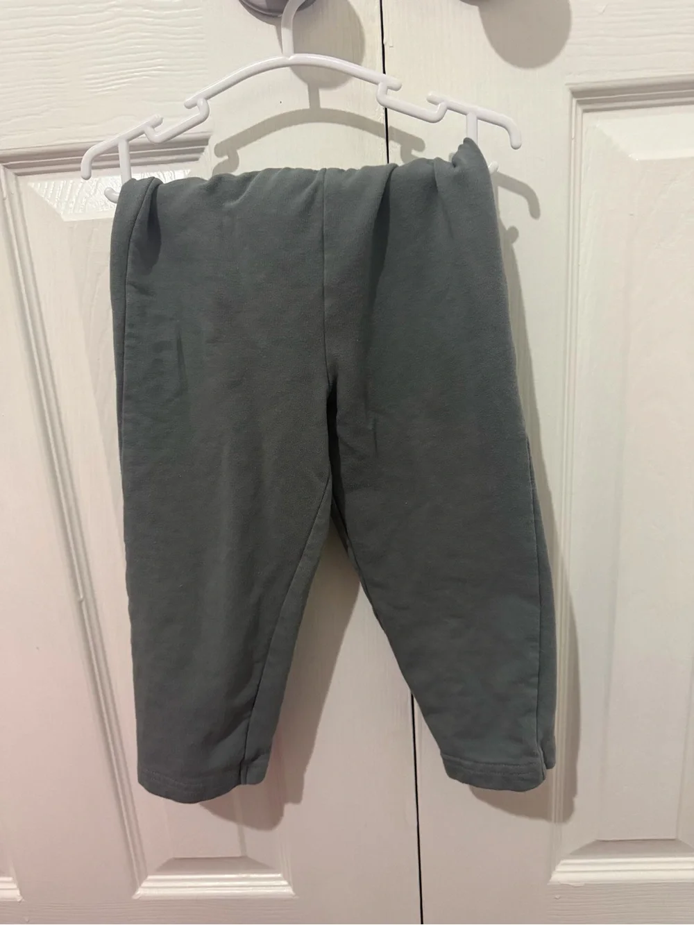 Carter's Gray Quilted Sweatshirt with Green Pants